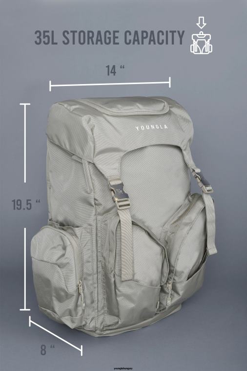 YoungLA tartozék férfiak fekete 731 nagy túra hátizsák BJH2B988