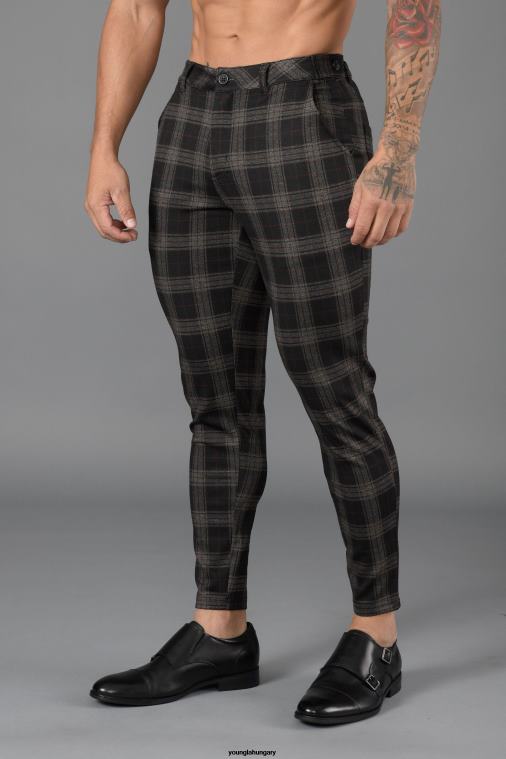 YoungLA ruházat férfiak fekete barna 615 új ruhanadrág BJH2B749