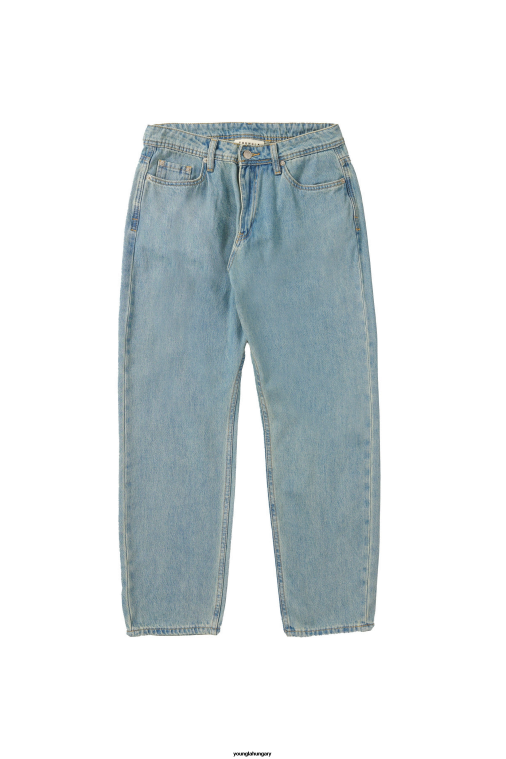 YoungLA ruházat férfiak világoskék mosás 609 - bő farmernadrág BJH2B755