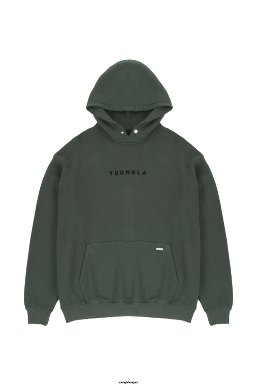 YoungLA ruházat férfiak erdőzöld mosás 535-ös monarch pulóver pulóver BJH2B840