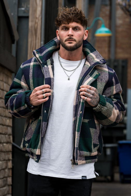 YoungLA ruházat férfiak zöld 563-as kabát BJH2B825