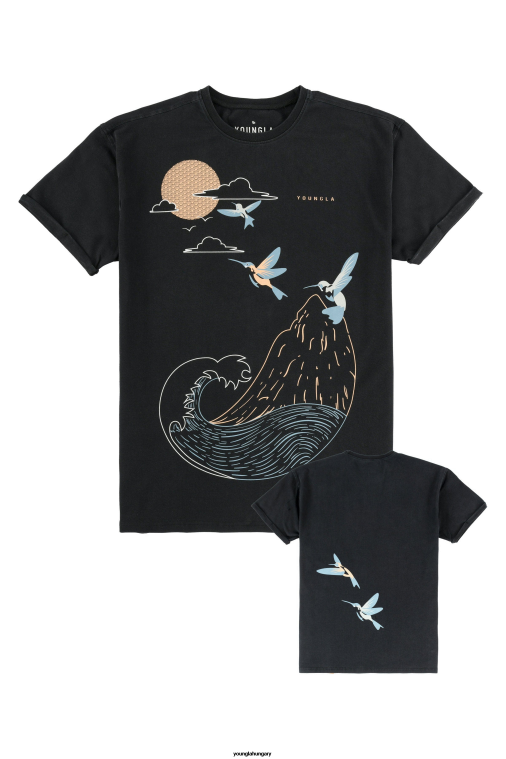 YoungLA ruházat férfiak a földi mennyország 452 a nyáj póló BJH2B269