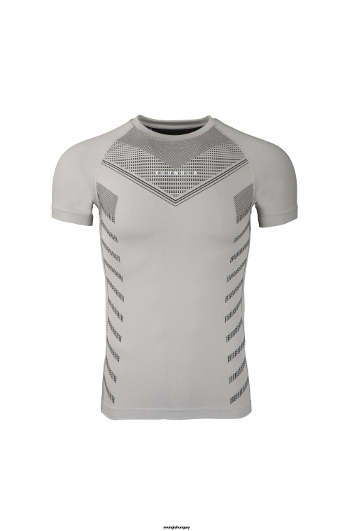 YoungLA ruházat férfiak cement 465 szuperhős kompressziós póló BJH2B123