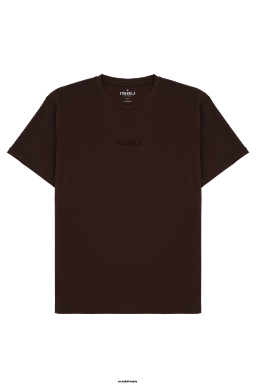 YoungLA ruházat férfiak csokoládé 418 ellenálló póló BJH2B129