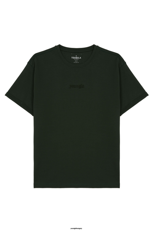 YoungLA ruházat férfiak dzsungelzöld 418 ellenálló póló BJH2B131