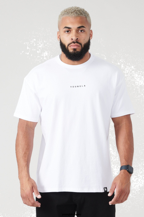 YoungLA ruházat férfiak fehér 401 esszenciális jacked pólók nyári 23' BJH2B209