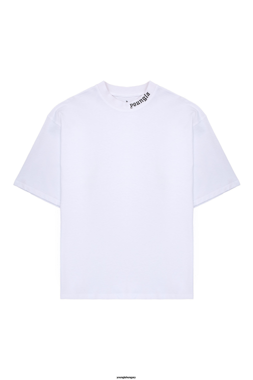 YoungLA ruházat férfiak fehér 467 római póló BJH2B154