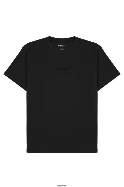 YoungLA ruházat férfiak fekete 418 ellenálló póló BJH2B128