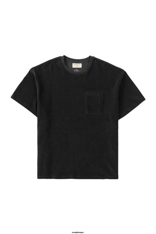 YoungLA ruházat férfiak fekete 419 zsinór kollekció - pólók BJH2B347