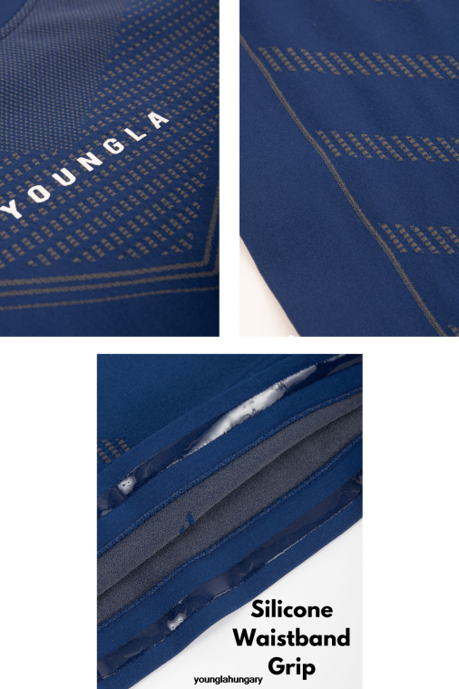 YoungLA ruházat férfiak fekete 465 szuperhős kompressziós póló BJH2B122