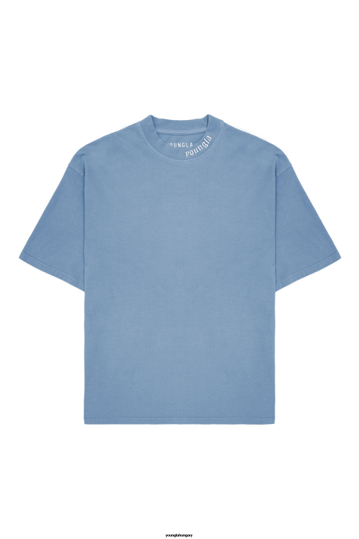 YoungLA ruházat férfiak kék 467 római póló BJH2B151