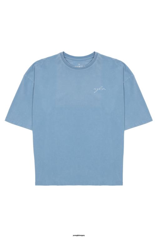 YoungLA ruházat férfiak levendula mosás 464-es skyline szuper méretű pólók BJH2B276