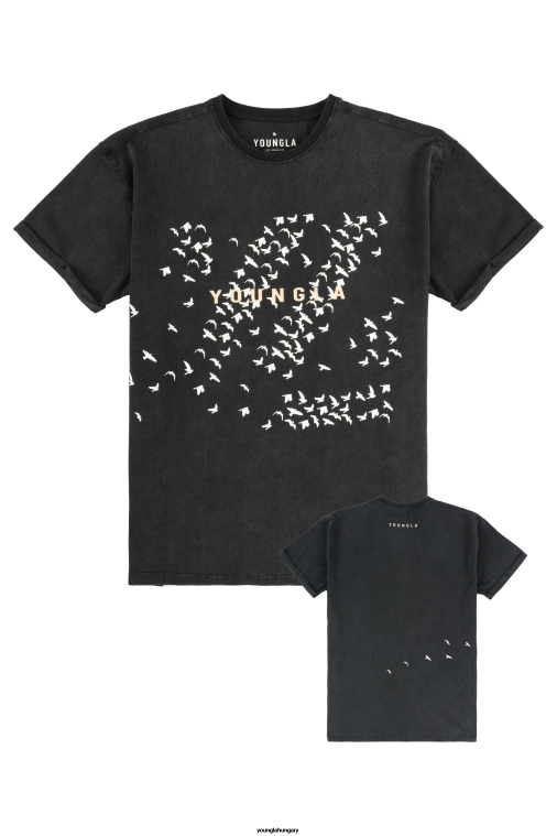 YoungLA ruházat férfiak nyáj blokk 452 a nyáj póló BJH2B266