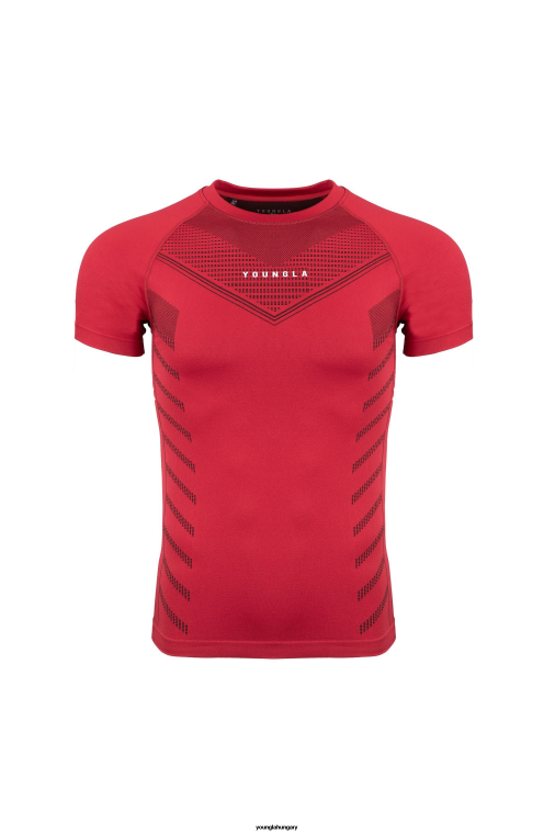 YoungLA ruházat férfiak piros 465 szuperhős kompressziós póló BJH2B126