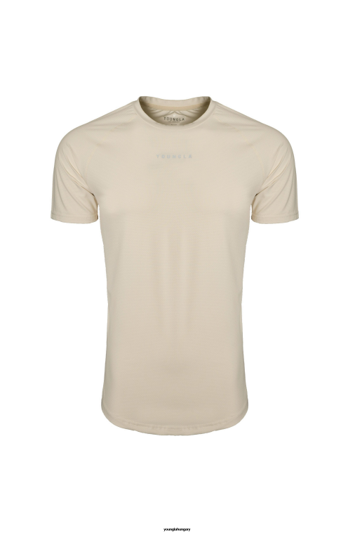 YoungLA ruházat férfiak piszkosfehér 440-es teljesítményvonalú rövid ujjú ingek BJH2B441