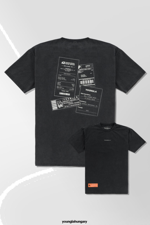 YoungLA ruházat férfiak posta 449 mosott csepegtető póló BJH2B274