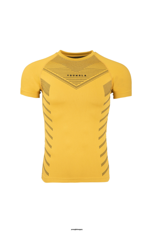 YoungLA ruházat férfiak sárga 465 szuperhős kompressziós póló BJH2B127
