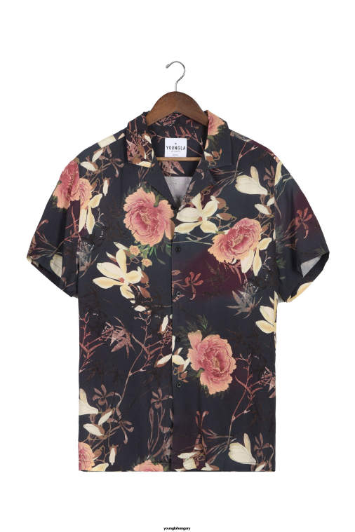 YoungLA ruházat férfiak őszi éjszakák 445 cabo vibez ing nyomtatva BJH2B311