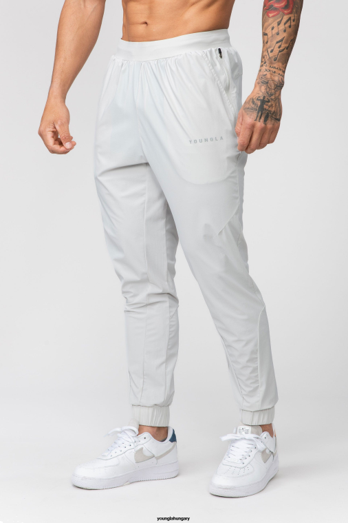 YoungLA ruházat férfiak világos szürke 237 nylon edzőkocogó BJH2B900