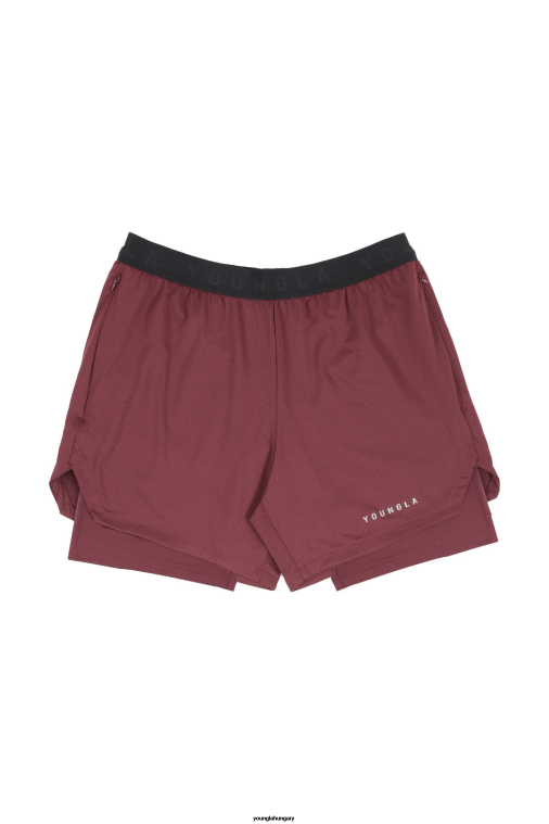 YoungLA ruházat férfiak barna 129 trilógiás kompressziós rövidnadrág BJH2B534