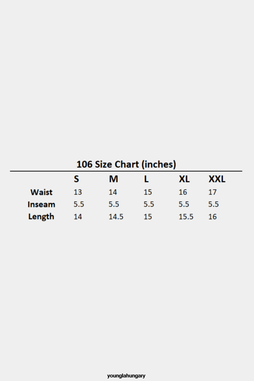 YoungLA ruházat férfiak barna mosás 106 évjáratú rövidnadrág BJH2B622