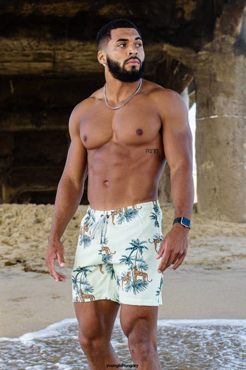 YoungLA ruházat férfiak fánk 128 absztrakt úszónadrág '22 BJH2B708