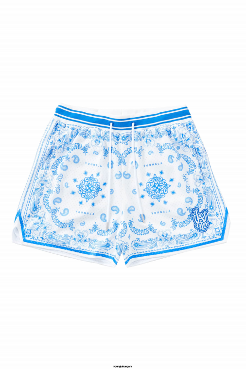 YoungLA ruházat férfiak kék 132 hírhedt bandana rövidnadrág BJH2B484