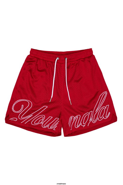 YoungLA ruházat férfiak piros 155 bajnoki rövidnadrág BJH2B474