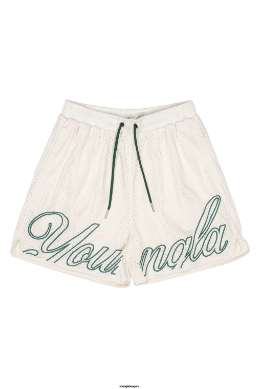 YoungLA ruházat férfiak piszkosfehér 155 bajnoki rövidnadrág BJH2B472