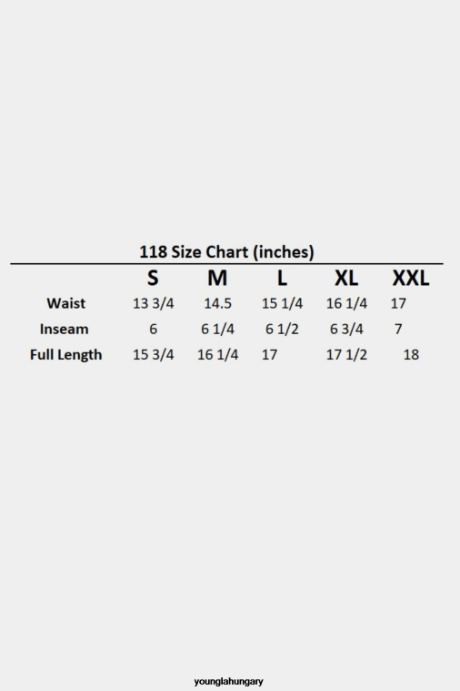 YoungLA ruházat férfiak szürke hanga 118 a tökéletes rövidnadrág BJH2B554