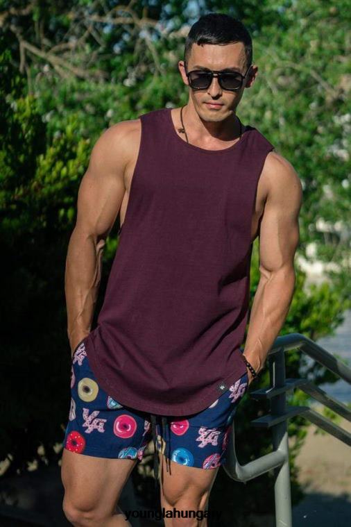 YoungLA ruházat férfiak camo fekete 308 izomtartály BJH2B80