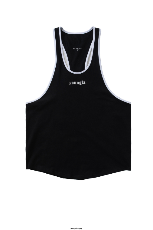 YoungLA ruházat férfiak fekete 322 aranykori tank BJH2B30