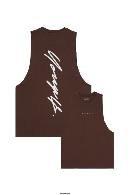 YoungLA ruházat férfiak forró fudge 323 autogramos delt tank BJH2B8