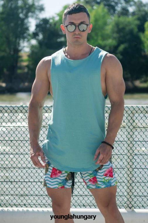 YoungLA ruházat férfiak olajbogyó 308 izomtartály BJH2B82