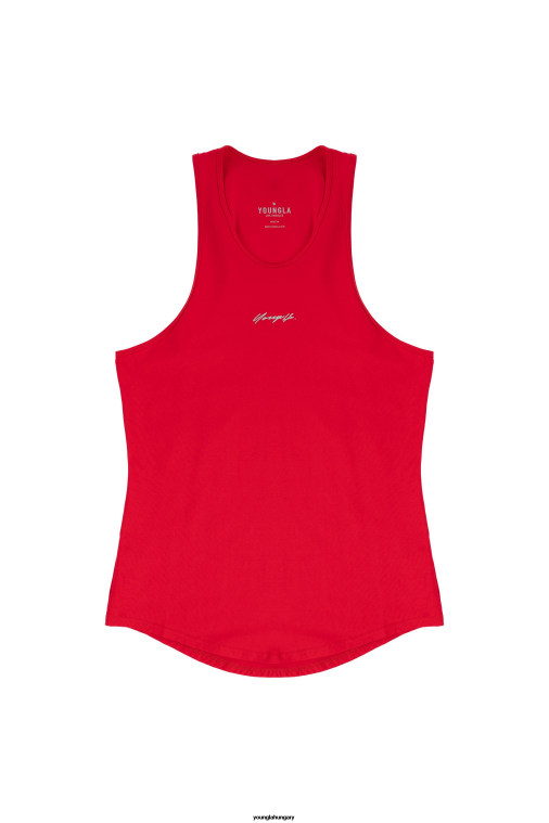 YoungLA ruházat férfiak piros 309 aláírás tank BJH2B29