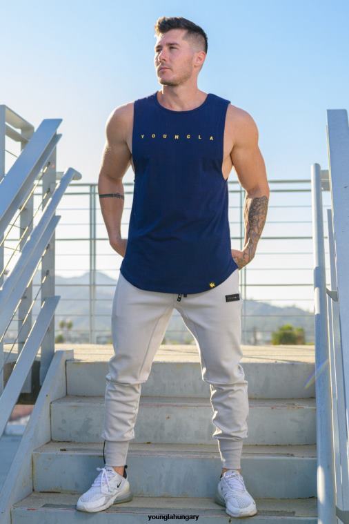 YoungLA ruházat férfiak világos szürke 332 végtelen izomtartály BJH2B65