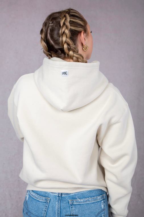 YoungLA ruházat nők barna w502 kapcsos kapucnis pulcsi BJH2B1192