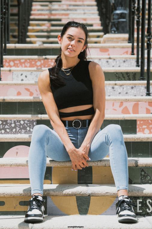 YoungLA ruházat nők fekete w302 szárnyú tartály teteje BJH2B1044