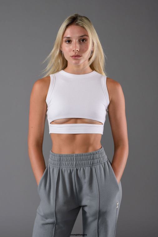 YoungLA ruházat nők fekete w302 szárnyú tartály teteje BJH2B1044