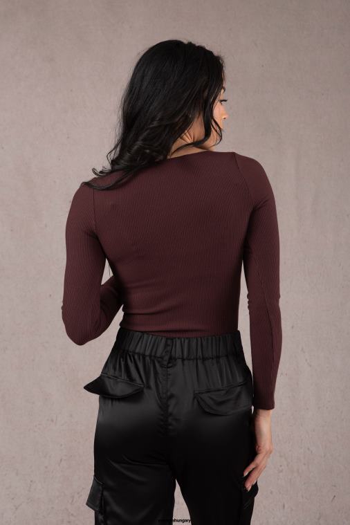 YoungLA ruházat nők merlot w420 grace felső BJH2B1067