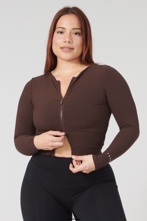 YoungLA ruházat nők nyír- w418 kettős cipzáras hosszú ujjú BJH2B1038