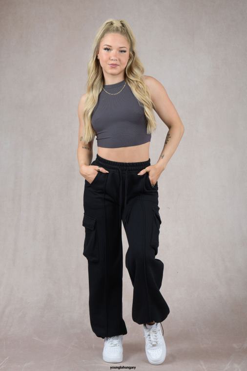 YoungLA ruházat nők pörkölt mandula w314 - flexrib tank felső BJH2B1061