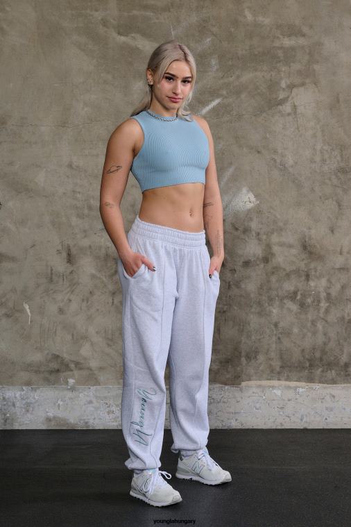 YoungLA ruházat nők barna w202 script joggers 2.0 BJH2B1130
