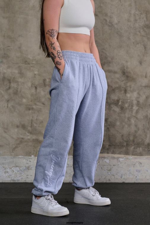 YoungLA ruházat nők hanga fehér w202 script joggers 2.0 BJH2B1132