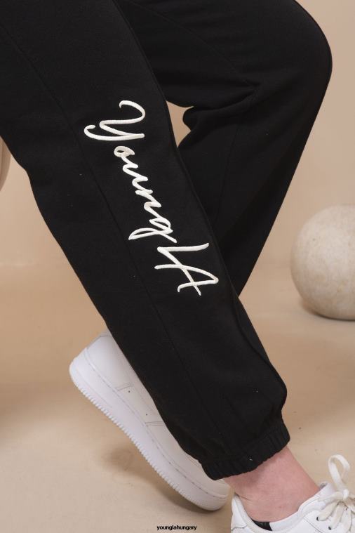 YoungLA ruházat nők hanga szürke w202 script joggers 2.0 BJH2B1131