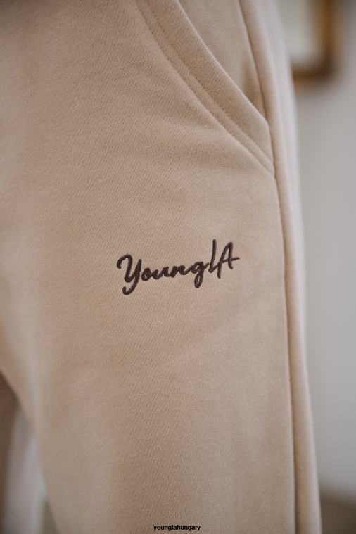 YoungLA ruházat nők poros rózsaszín w207 tripla húros kocogók BJH2B1135