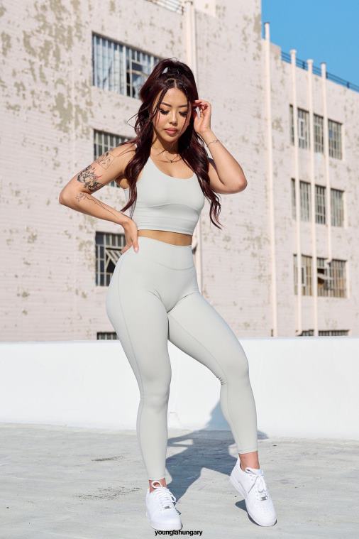 YoungLA ruházat nők zamatos szürke w209 level up leggings BJH2B1127