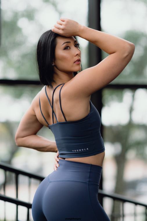 YoungLA ruházat nők engem ne felejts el kék w310 progress sportmelltartó BJH2B1016