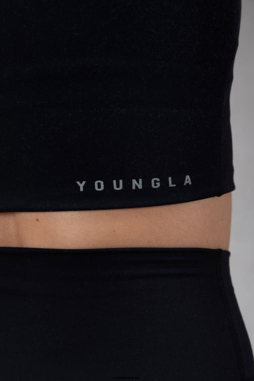 YoungLA ruházat nők fekete w310 progress sportmelltartó BJH2B1014