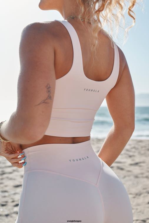 YoungLA ruházat nők lótusz rózsaszín w309 szintű sportmelltartó BJH2B1002